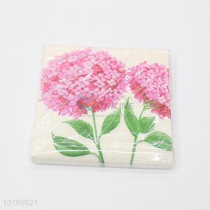 Hot Sale Party Disposable Napkin with Flowers Pattern