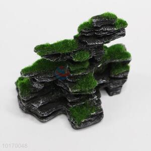 Vivid Rockery Aquarium Ornament Decoration with Moss