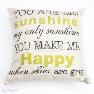 Modern design cushion cover with single-side printing