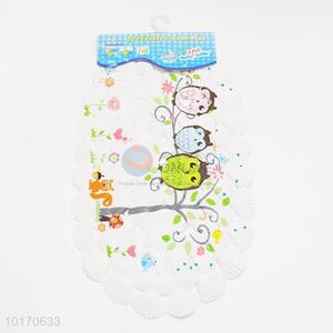 Delicate owl printed shell bath mats/shower mats