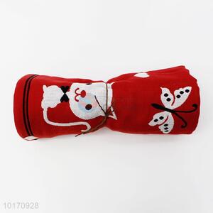 New Arrival 100% Cotton Soft Towel with Cat Pattern