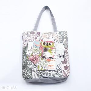 Hot sale owl pattern shopping bag/tote bag/multifunctional bag