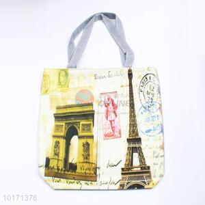 Durable building pattern lint tote bag/casual bags