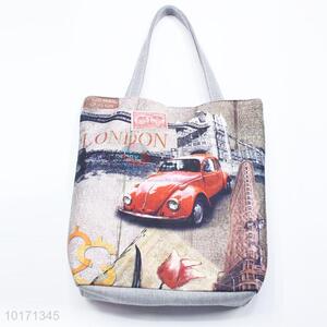 Promotional car pattern lint tote bag/casual bags