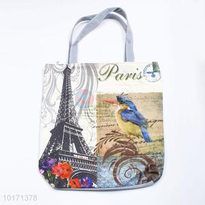 Outdoor bird pattern lint tote bag/casual bags