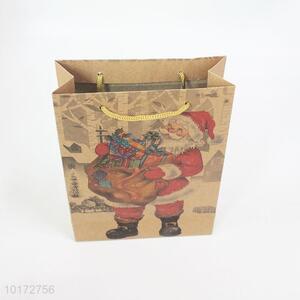 Christmas brown paper gift bag