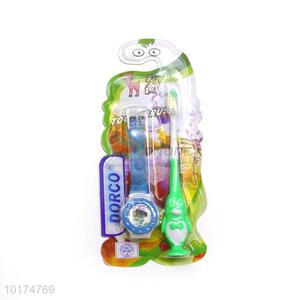 Cartoon Design Kids Toothbrush With Watch