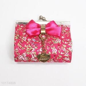 Promotional bow decoration coin pouch for women