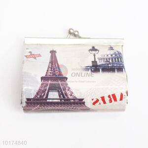 Portable soft printed coin wallet for women