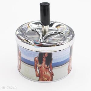 Elegant designed metal ashtray box