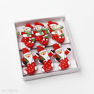 Latest Design Wood Crafts Christmas Wood Clip Wooden Pegs