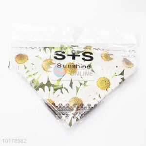 Fashion design flower printed wood pulp paper napkin