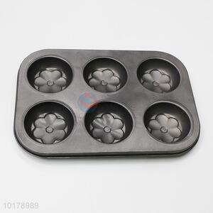 China Wholesale Non-stick 6 Hole Flower Shaped Cake Mold Bakeware