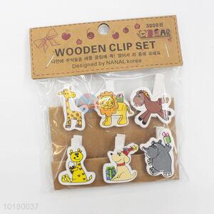 Fashion design cute animal wooden clip