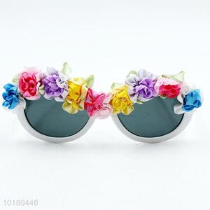 New arrival silk flower decorative sunglasses