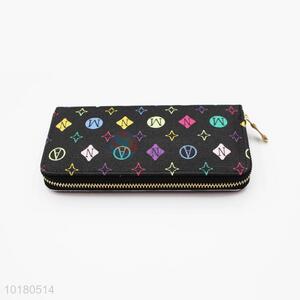 Wholesale Nice Black Purse&Wallet for Ladies with Zipper