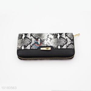 Promotional Black Purse&Wallet for Ladies with Zipper