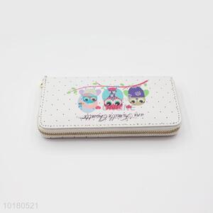 Great Cartoon Owl Pattern Purse&Wallet for Ladies