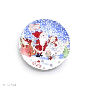 New Design Round Ceramic Plate For Christmas