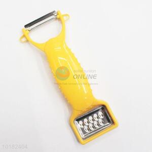 Home Kitchen Yellow Plastic Fruit Vegetable Peeler