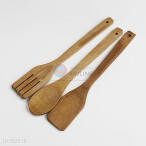 Natural Bamboo Spoons Turner Set Kitchen Cooking