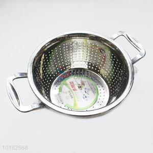 Kitchenware Vegetable Strainer Basket Stainless Steel Drain Basin Rice Colander