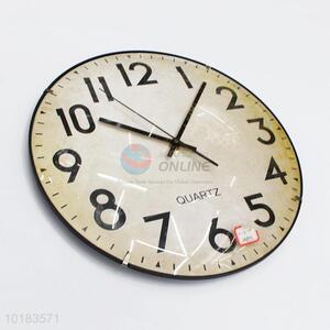 Popular Home Decorative Round Shape Plastic Wall Clock