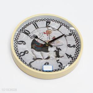 High Quality Round Shape Quartz Plastic Wall Clock Wholesale