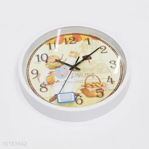 New Modern Round Plastic Wall Clock For Wholesale