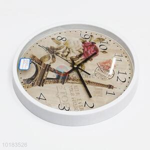 High-end Round Plastic Wall Clock For Decoration