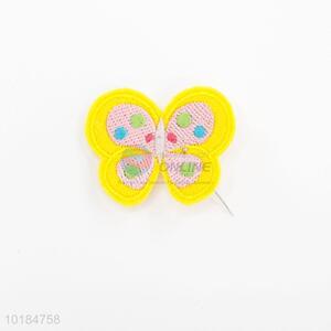 Fashion Style Yellow Butterfly Patches Embroidery