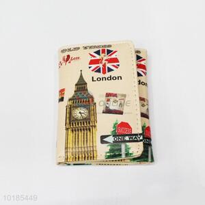 Factory Direct Tower Printed PU Card Bag with Buckle