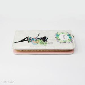 Hot Sale Rectangular PU Purse/Wallet for Ladies