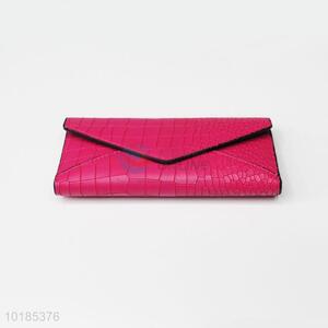 Most Fashionable Rose Red Rectangular PU Purse/Wallet for Ladies