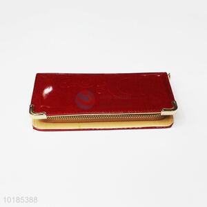 Exquisite Red Rectangular PU Purse/Wallet for Ladies