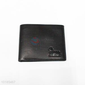 Promotional Wholesale Black Leather Purse/Coin Purse