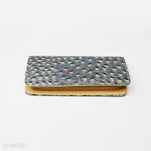 Nice Silvery Rectangular PU Purse/Wallet for Ladies