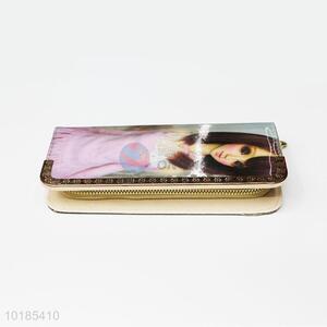 Likable Girl Printed Rectangular PU Purse/Wallet for Ladies