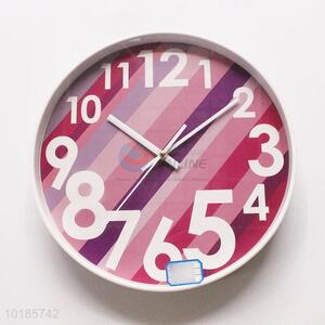 Factory Directly Hot Sell Round Shaped Glass&Plastic Wall Clock