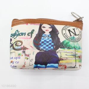 New Advertising Modern Lady Pattern PU Leather Mini Wallets Coin Purse