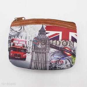 Simple Style Big Ben Pattern PVC with Lining Bag Coin Bag