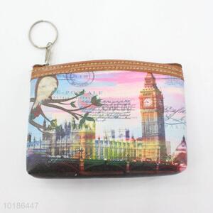 Creative Design Big Ben Printed Coin Purse Wallet PVC Pouch Money Bag