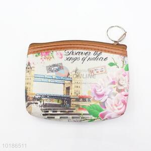 Simple Style London Bridge Printed PVC with Lining coin purse coin bag