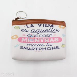 Simple Cute Letters Pattern PVC Mini Bag