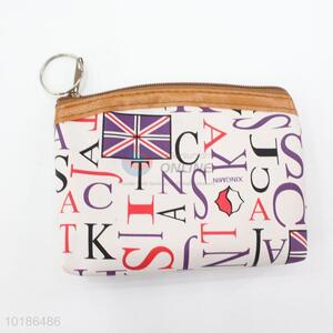 New Design Simple Letters Printed Women's Coin Purse Small Change Purse Women Vintage Coin Bag