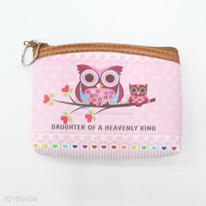 Hot Sale Portable Cartoon Owl Pattern Coin Purse Wallet Pouch Money Bag