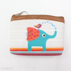 Hot Selling Cartoon Elephant Pattern Short Wallets Small Wallet Roomy Purse