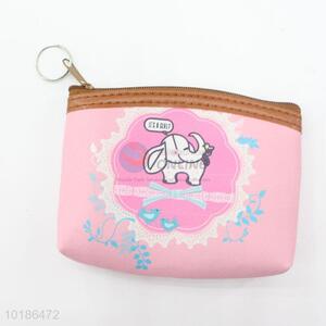 Mini Fashion Pink Women Short Wallets Small Wallet Zipper Roomy Purse