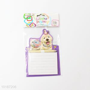 Cute dogs printed fridge magnet notepad