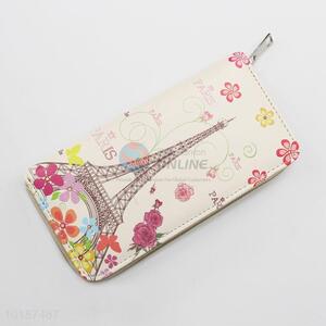 High Quality The Eiffel Tower Printed Women Wallet